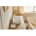 thumbnail image 4 of Modern Bathroom Vanity 20" x 14" Solid Surface Vessel Bathroom Sink Basin in Matte White,Wooden Bathroom Vanity, 4 of 7