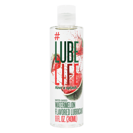 Lube Life Water-Based Watermelon Flavored Lubricant, 8 fl oz
