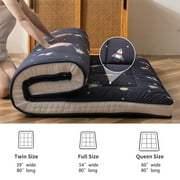 MAXYOYO Extra Thick Futon Floor Mattress, Padded Japanese Folding Roll up Mattress, Portable Mattress Shikibuton, Full
