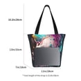thumbnail image 3 of Fotbe Modern Abstract Colorful Skull B Bolsa de Playa con Estampado, Bolsa de Hombro, Bolsa de Mano Espaciosa, Bolsa de Viaje Ligera, Bolsa de Compras Versátil, 3 of 6