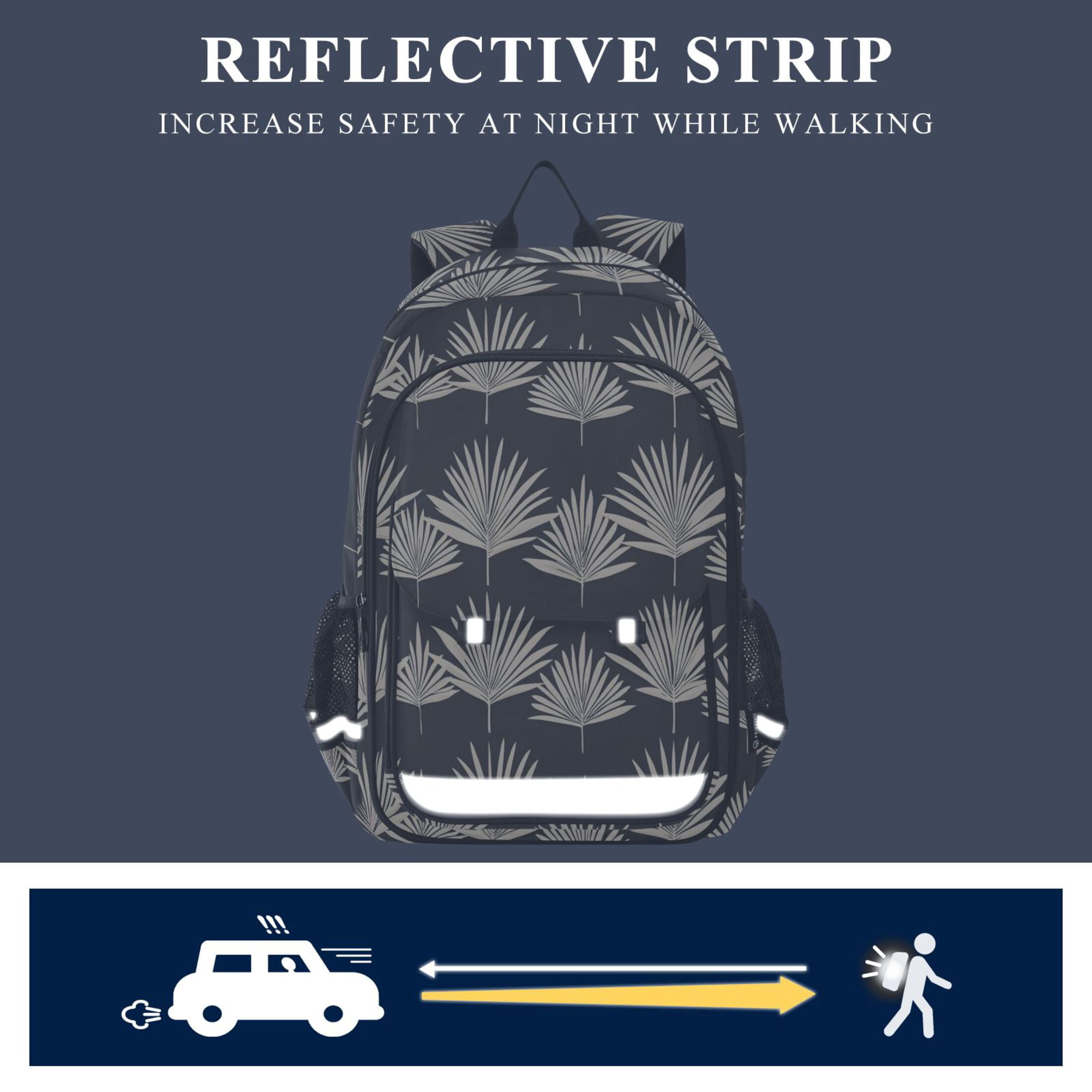 ALAZA Vintage Retro Leaf Laptop Backpack Purse Travel Bag Casual School Bookbag Rucksack for Women Men