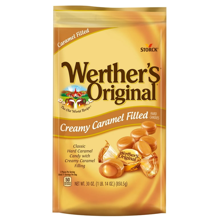 Hard Candies, Caramel with Caramel Filling, 30 oz Bag Hard Candies, Caramel with Caramel Filling, 30 oz Bag