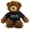 Black, variant on Made by Aliens Customized Chocolate Brandon Bear - 12 inch Personalized Stuffed Bear Plush Toy - Perfect Custom Shirt Bear Gift for Graduation Valentines Graduation Easter Holidays (Black Shirt)