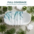 thumbnail image 6 of Unique Bargains Waterproof Leaf Shower Curtain Sets Hooks Green Pattern 2 71"W x 71"L, 6 of 8