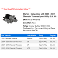 thumbnail image 2 of Starter - Compatible with 2009 - 2017 Chevy Traverse Sport Utility 3.6L V6 2010 2011 2012 2013 2014 2015 2016, 2 of 2