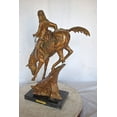 thumbnail image 6 of Mountain Man Bronze Statue, a Remington Replica - Size: 18"L x 8"W x 28"H., 6 of 13