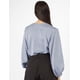 thumbnail image 2 of Blusa cuello V manga bomba retro AMAD Casual para mujer Talla M, 2 of 5