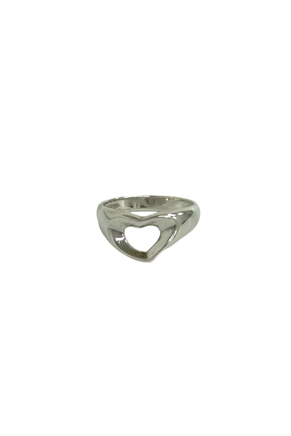 Pre-Owned TIFFANY&Co. Tiffany Open Heart Ring, Sterling Silver 925, Accessory, Silver, 20141