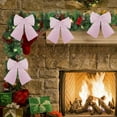 thumbnail image 5 of Christmas Tree Decoration, Holiday Gift Bow, Velvet Christmas Bow Ornament with , Multi-Color Polyester Christmas Party Decoration for Gifts and Home, 5 of 7