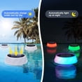 thumbnail image 2 of Flotador de cloro para piscina con luces solares, paquete de 2 para piscina y spa, 2 of 7