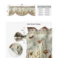thumbnail image 5 of Autumn Plants Flowers Rustic Vintage Kitchen Valance Curtain Window Valance for Living Room Bedroom Tie Up Valance Curtain, 5 of 6