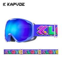 Kapvoe Kids Skiing Glasses Children Snow Goggles teenager Outdoor Sports Glasses Anti-fog Child Snowboard Goggle Skating competition Eyewear UV400 Skiing Glasses