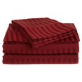 thumbnail image 1 of Home Design 1800 Series Luxurious Hotel Stripe Sheet Sets (Queen, Burgundy), 1 of 1
