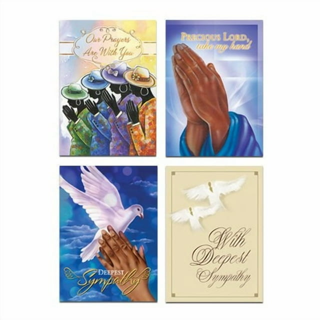 African American Expressions - Boxed Sympathy Cards Assortment - Greeting Cards with Envelopes | Religious and All-Occasion Cards