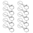 thumbnail image 2 of Qiilu 10Pcs Key Chain Plating Non-Fading Simple Keychain Bag Buckle Lobster Clasp Hook, 2 of 8