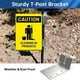 thumbnail image 2 of 12 Pack T-Post Bracket 3inch (Vertical) T Post Mounting Bracket, 2 of 5