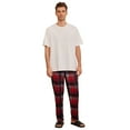 thumbnail image 4 of Men's casual loose plaid printed home pants, 4 of 5