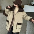 thumbnail image 6 of GigrtiJin Girls Teens Quilted Jacket Khaki Lapel Button Down Long Sleeve Pocket Outcoat Trendy Thermal Outwear 4-14 Years, 6 of 7