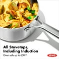 thumbnail image 5 of OXO Mira 1.5Qt & 3Qt 3-ply stainless steel Saucepan Set with tempered glass lids, 5 of 8