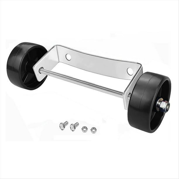 Kit de Ruedas para Calentador de Patio Universal: Soporte Plateado de Acero Inoxidable + Ruedas Negras, Rueda Alta para Calentador de Patio A Gas Propano