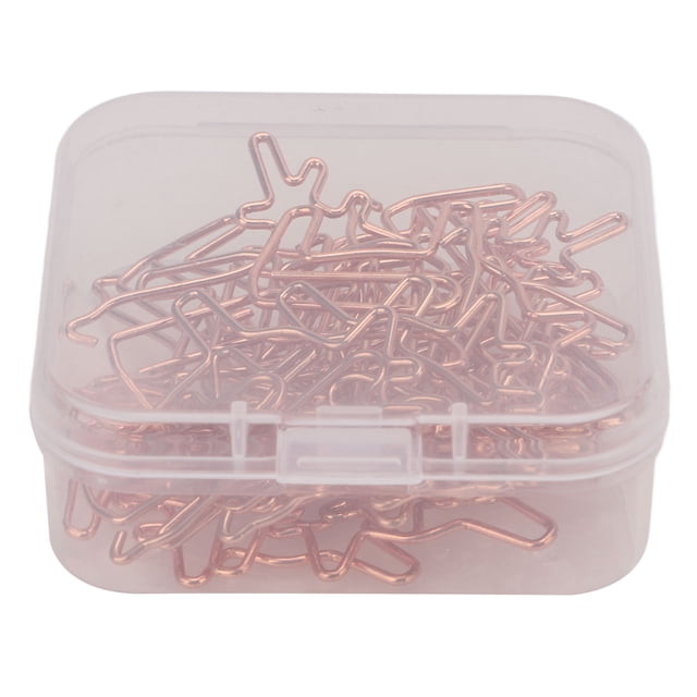 20 piezas de clips de papel de cervatillo a prueba de óxido Proceso de galvanoplastia Sin decoloración Portátil Durable Robusto Ampliamente utilizado Lindos clips de papel
