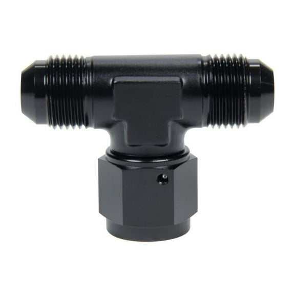 Allstar Performance ALL49653 8AN Male x 8AN Female Swivel Tee Swivel On Side Adapter Fitting - Black
