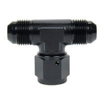 Allstar Performance ALL49653 8AN Male x 8AN Female Swivel Tee Swivel On Side Adapter Fitting - Black