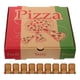 thumbnail image 1 of 20 cajas de pizza de cartón corrugado de 18 cm, vacías, de cartón kraft, para llevar, guardar recuerdos de fiesta, pizza, pasteles, galletas, embalaje reutilizable, 1 of 7