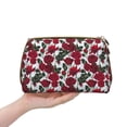 thumbnail image 4 of Cauagu Rose Flowers Print Large Cosmetic Bag,Portable Cosmetics Pouch Travel Makeup Bag Large Capacity Travel Makeup Case Organizer Makeup Brush Organizer, 4 of 8