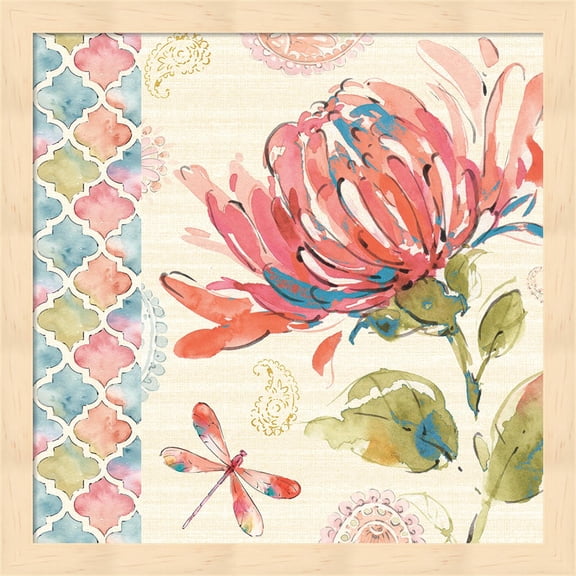 Happy Gypsy V by Pela, Framed Wall Art, 13.25W x 13.25H