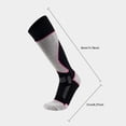 thumbnail image 3 of Calcetines Esquí Térmicos Gruesos Invierno Hasta La Rodilla para Senderismo Hombres Y Mujeres () Rosa, 3 of 3