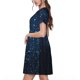 thumbnail image 2 of Easygdp Blue Glitter Retro para Vestido Transpirable de Mujer, Vestido Suelto de Manga Corta con Pliegues y Bolsillos para el Verano, 2 of 6
