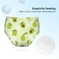 Cauagu Avocado With Leaf And Flower Print Brief Underwear,Stretch