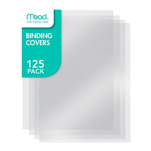 Mead Binding Presentation Covers, Clear, 8.75" x 11.25", 125 Pack