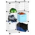 thumbnail image 3 of Honey Can Do 6-Pack Modular Mesh Storage Cube, Silver, 3 of 5