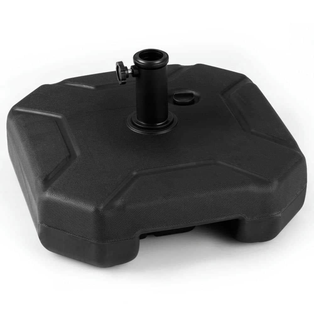Yardi Yarda 17 Inch 88 LBS Heavy-Duty Fillable Umbrella Base, Umbrella Base with Handle for Outdoor as Yard, Black