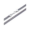 thumbnail image 2 of Mens Stainless Steel Burned Blue 24" Franco Chain - Mens, 2 of 4
