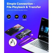 Digital Voice Activated Recorder,128GB Audio Recorder with Playback, Noise Reduction, 3072Kpbs HD Dual MIC Tape, Store 2048 Hours of Documents Voice Activated Recorder for Interviews/Meeting/Classes