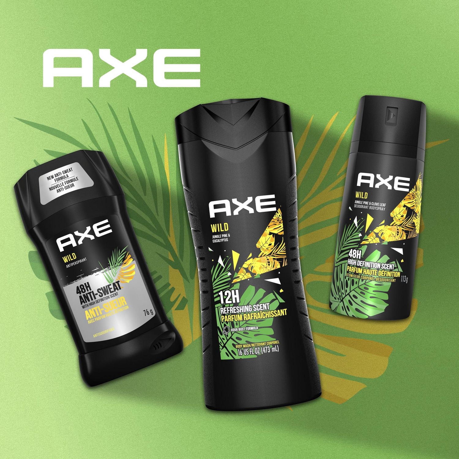 Nettoyant Pour le Corps AXE Pin de Jungle et Eucalyptus