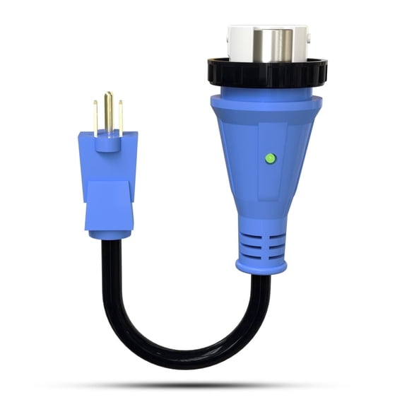 EPICORD RV Adapter Cord 15Amp Male to 50Amp Female 110V 18in Electrical Power Adapter,ETL Listed