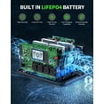 thumbnail image 5 of EBL 2400W Portable Power Station, 1843Wh LiFePO4 Solar Generator, 4 AC Outlets, Fast AC Charging, 100W USB-C PD, for Home Backup, Emergency, Camping, RV (Peak 4800W), 5 of 8