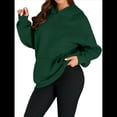 thumbnail image 1 of Sudadera Informal de Larga con Capucha para Mujer, Jersey de y Otoño con Bolsillos. Verde S, 1 of 9