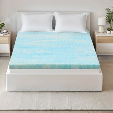 Bigleap 3"Gel Memory Foam Mattress,Twin Size Comfort Supportive Medium-Firm Mattress in a Box,Blue