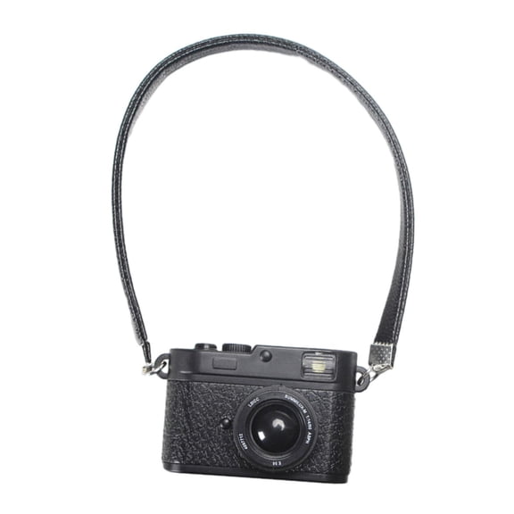 Mini adorno de cámara para casa de muñecas, colgante de llavero con cámara Digital en miniatura, diseño de Mini cámara, accesorios para muñecas Negro
