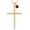 01-Jan Birthstone, variant on Gold Large Cross Necklace for Women with Birthstone | Religious Baptisms Jewelry with Birthstone Birthday Anniversary Wedding Gift for Wife Mom Her