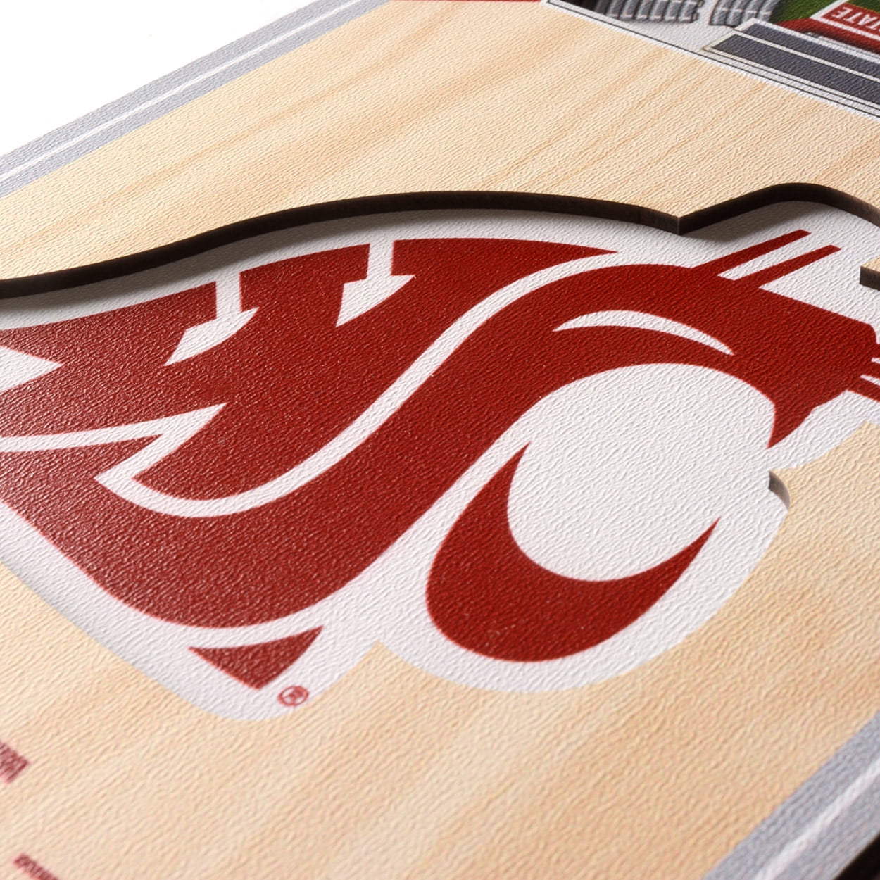 YouTheFan NCAA Washington State Cougars 6'' x 19'' 3D Stadium View Banner