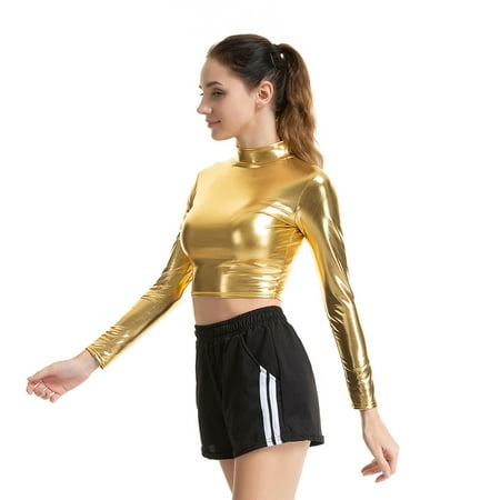 WHAMVOX Performance Clothes Corset Tops Women Golden Costume Women s Miss