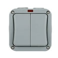 thumbnail image 1 of Outdoor Waterproof Switch Garden Swimming Pool Anti Rainstorm Splash -Proof Wall Light Switch 2 Open, 1 of 8