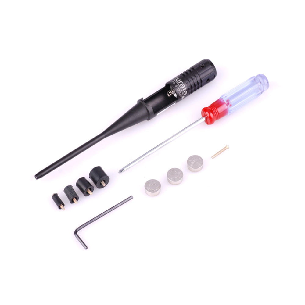 Red Dot Laser Sighter Laser Bore Calibration Pen For Hunting 22 To 50 Caliber 
