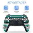 thumbnail image 4 of Tribal Pattern Blue White PS5/PS5 Pro/PS5 Slim Digital Disc Skin Sticker For Console And Controller Skins, 4 of 7